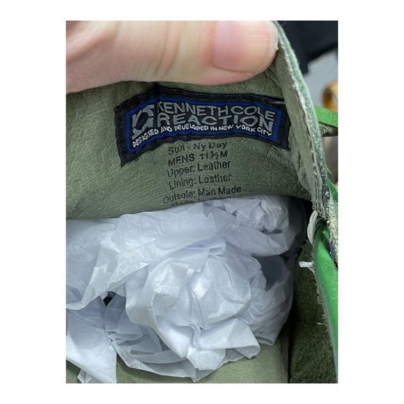 Kenneth Cole Reaction Men’s Green Loafers Slip On Top Sider Boat Deck Sz 11.5 - Picture 7 of 14